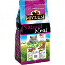 Meglium Adult для кошек с говядиной, курицей и овощами - 3 кг