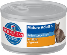 Hill's Science Plan Active Longevity консервы для кошек старше 7 лет с курицей - 82 г