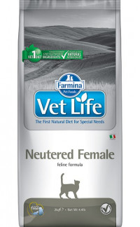 Farmina Vet Life Cat Neutered Female ветеринарный диетический сухой корм для взрослых стерилизованных кошек - 10 кг