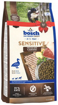 Bosch Sensitive сухой корм для собак с уткой и картофелем - 1 кг