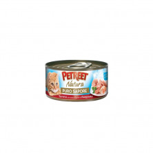 Влажный корм Petreet для взрослых кошек с кусочками тунца и сурими со вкусом лобстера в рыбном супе - 70 г