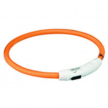 Кольцо Trixie для собак мигающее нейлоновое с USB XS–S 35 см/ф7 мм оранжевое 1 ш