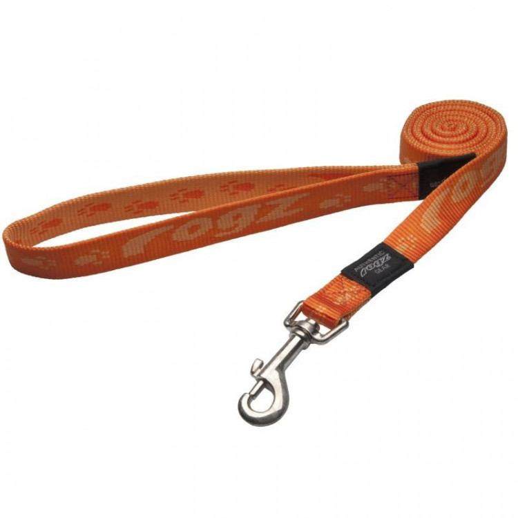 Поводок для собак ROGZ Alpinist L-20мм 1,4 м (Оранжевый)