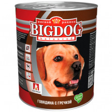 Зоогурман Big Dog Grain line влажный корм для взрослых собак всех пород с говядиной и гречкой - 850 г