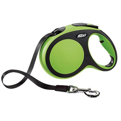 Рулетка Flexi New Comfort L (до 60 кг) лента 5 м черный/зеленый