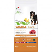 Trainer Natural Sensitive сухой корм для взрослых собак средних и крупных пород с чувствительным пищеварением без глютена c ягненком - 12 кг