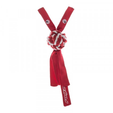 Игрушка для собак ROGZ CowBoyz M канатная красная - 64/310 мм