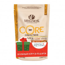 Wellness Core сухой корм для стерилизованных кошек WellnessCore изкурицы с индейкой 300 г + влажный корм из курицы с индейкой WellnessCore в подарок