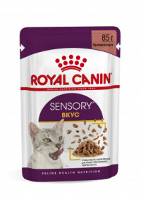 Royal Canin Sensory taste паучи для взрослых кошек полнорационный стимулирующий вкусовые рецепторы, кусочки в соусе - 85 г