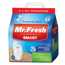 Mr.Fresh Smart наполнитель для длинношерстных кошек, 4,5 л, 2,2 кг