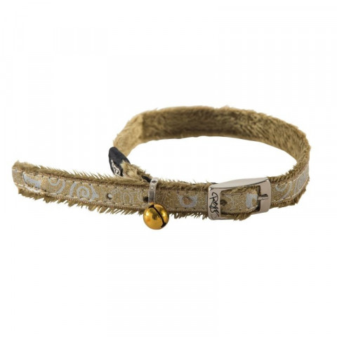 Ошейник для кошек ROGZ SparkleCat XS-8мм 165-230 мм (Золотистый CB252J) 1 ш