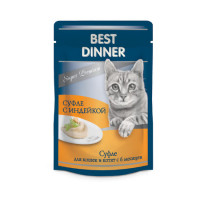 Best Dinner паучи для кошек суфле с индейкой - 0,085 кг