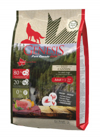 Genesis Pure Canada Deep Canyon Adult для взрослых собак всех пород с курицей, ягненком и козой 907 гр