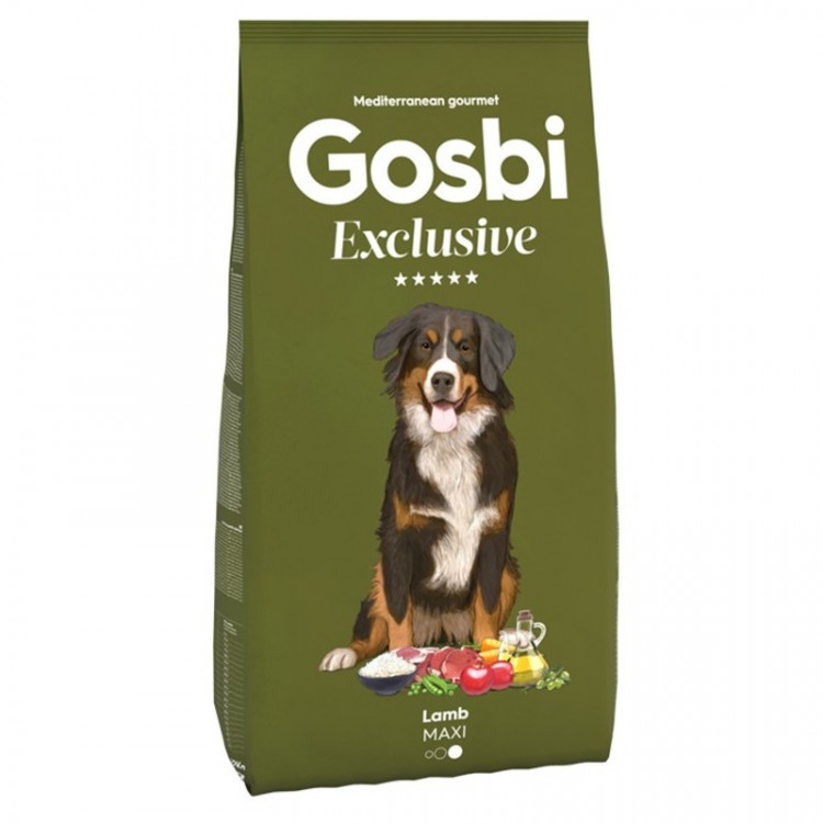 Сухой корм Gosbi Exclusive для взрослых собак крупных пород с ягненком - 3 кг