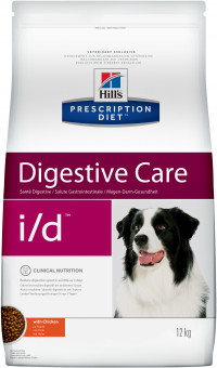 Hill's Prescription Diet i/d Digestive Care сухой диетический корм для собак для поддержания здоровья ЖКТ с курицей - 12 кг