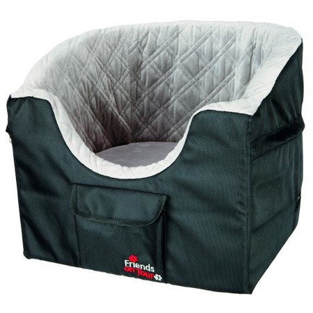 Автокресло Trixie для собак 41х39х42 см серо-черное