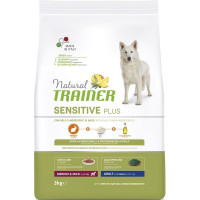 Trainer Natural Sensitive Plus гипоаллергенный сухой корм для взрослых собак средних и крупных пород c кроликом 3 кг
