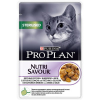 Влажный корм Pro Plan Cat Adult NutriSavour Sterilised для стерилизованных кошек с индейкой в желе - 85 г