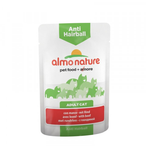 Almo Nature Functional Adult Cat Anti-Hairball with Beef консервы с говядиной для вывода шерсти у взрослых кошек - 70 г