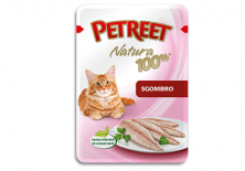 Влажный корм Petreet Natura для взрослых кошек с макрелью - 85 г