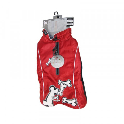 Rogz попона утепленная, длина спины собаки 36 см красная 1 ш