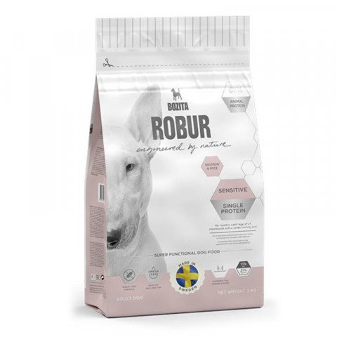 Bozita Robur Sensitive Single Protein сухой монопротеиновый корм для собак с лососем - 3 кг