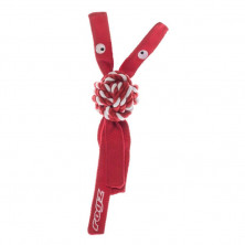 Игрушка для собак ROGZ CowBoyz L канатная красная - 78/400 мм