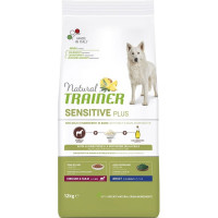 Trainer Natural Sensitive Plus гипоаллергенный сухой корм для взрослых собак средних и крупных пород с кониной 12 кг