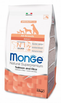 Monge Dog Speciality для собак всех пород лосось с рисом 2,5 кг