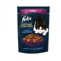 Felix мясные ломтики паучи для кошек ,с уткой 26шт х 75гр.