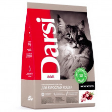 Darsi Adult сухой корм для взрослых кошек мясное ассорти 300 г