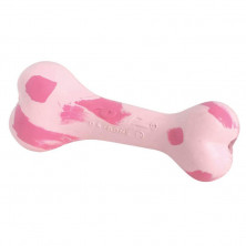 Игрушка для собак ROGZ daBone M косточка из литой резины нежно-розовая с ароматом ванили для щенков - 140 мм