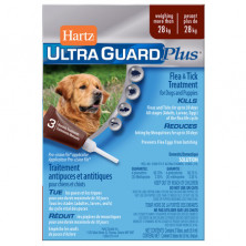 Капли Hartz Ultra Guard Plus инсектоакарицидные для собак и щенков весом более 28 кг - 3 пипетки по 5,9 мл