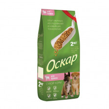 Оскар сухой корм для щенков с говядиной - 2 кг