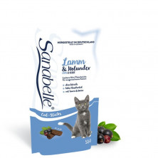 Sanabelle Snack полувлажное лакомство для кошек для замедления процессов старения с ягненком и бузиной - 55 г