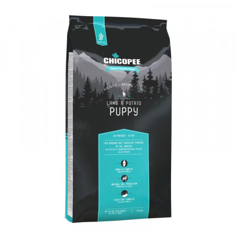 Chicopee HNL Puppy Lamb & Potato корм для щенков с ягненком и картофелем - 12 кг