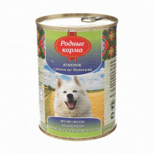 Родные Корма Ягненок с рисом по кавказски для собак - 970 г