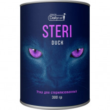 Сухой корм Dailycat Unique line Steri для стерилизованных кошек с уткой - 300 г