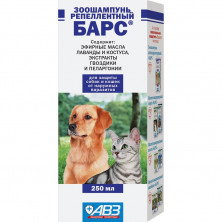 Барс шампунь антипаразитарный для собак и кошек - 250 мл 1 ш