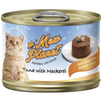 Pettric Mew Planet влажный корм для кошек в форме паштета с тунцом и скумбрией - 160 г
