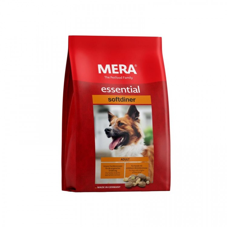 Сухой корм Mera Essential Softdiner для собак с повышенным уровнем активности с мясом птицы - 12,5 кг