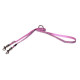 Поводок перестежка для собак ROGZ Reflecto XS-8мм 2 м (Розовый HLM240X)