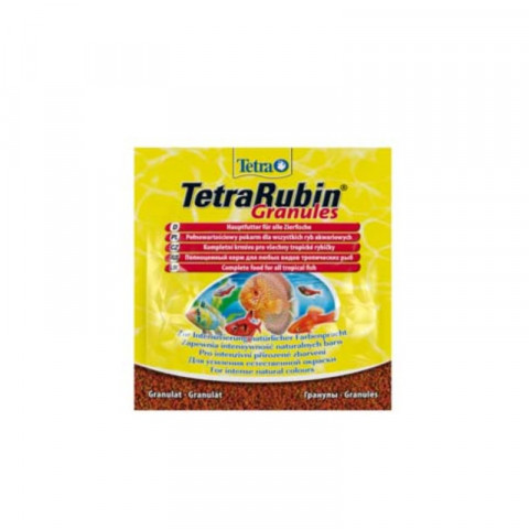 Tetra Rubin Granules корм для улучшения окраса всех видов рыб в гранулах - 15 г (саше)