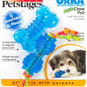 PETSTAGES набор из двух игрушек для собак мелких пород "ОРКА косточка+гантеля" ультра-мини