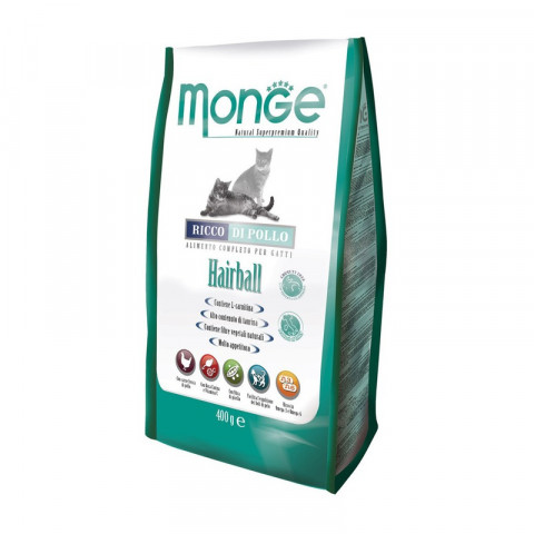Monge Cat Hairball для выведения шерсти, 1,5 кг