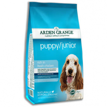 Arden Grange Puppy & Junior для щенков от 8 недель и молодых собак мелких и средних пород - 12 кг