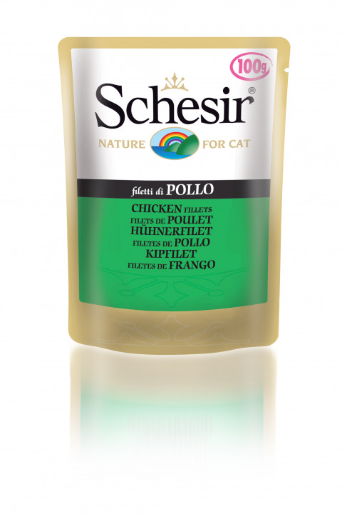 Schesir для кошек в паучах с филе цыпленка - 100 г