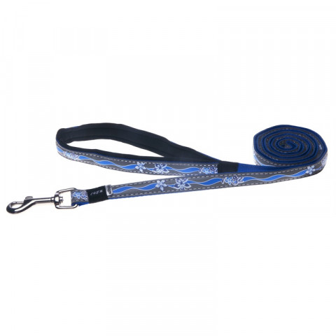 Поводок Rogz удлиненный для собак средних и мелких пород синий 1,8 м