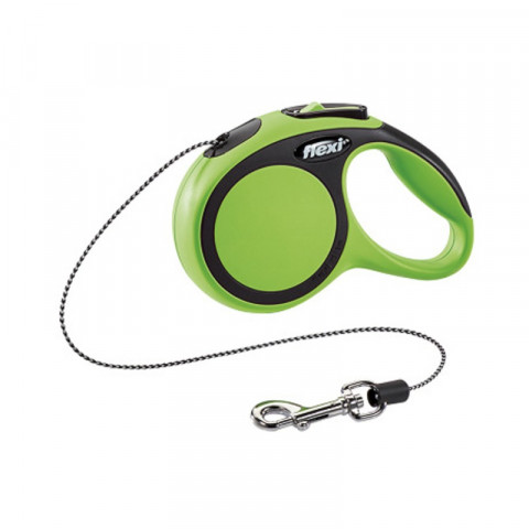 Flexi рулетка New Comfort XS (до 8 кг) трос 3 м черный/зеленый