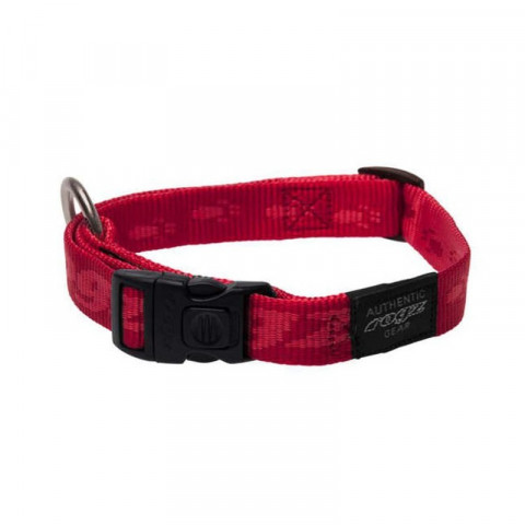 Rogz ошейник для собак мелких пород размер S серия Alphinist, обхват шеи 200-310 мм, красный